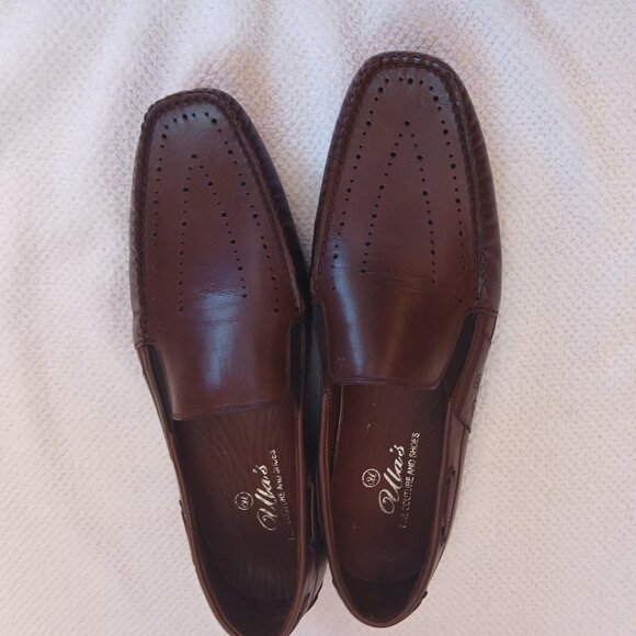 Mens all leather slip on loafers. - Picture 4 of 9